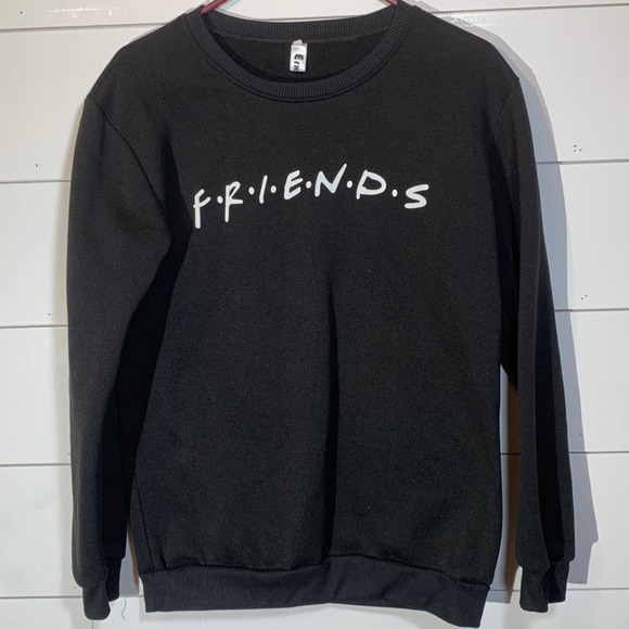 Tops - Black Friends Pullover Sweatshirt